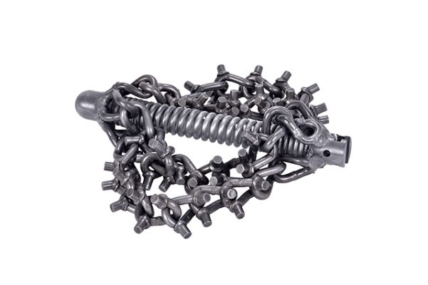 ROM Kettingklopper, spikes, 4-slag, aansluiting 22mm veer